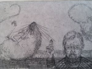 Hans Kuyt - Zelfportret - unieke kans om werk van Kuyt te bemachtigen kopen? Bied vanaf 35!