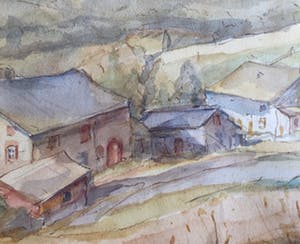 Marcel Hastir - "Huisjes in Frans Landschap" kopen? Bied vanaf 25!