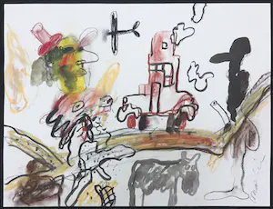 Anton Martineau - Inkt- en krijttekening, Zonder titel kopen? Bied vanaf 1!