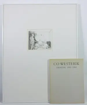 Co Westerik - Ets, Mensen en Objecten - Ingelijst (inclusief boek) kopen? Bied vanaf 250!