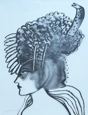 Corneille - "L’oiseau sur la tête" - Groot - Imposant ingelijst (nieuw) kopen? Bied vanaf 650!