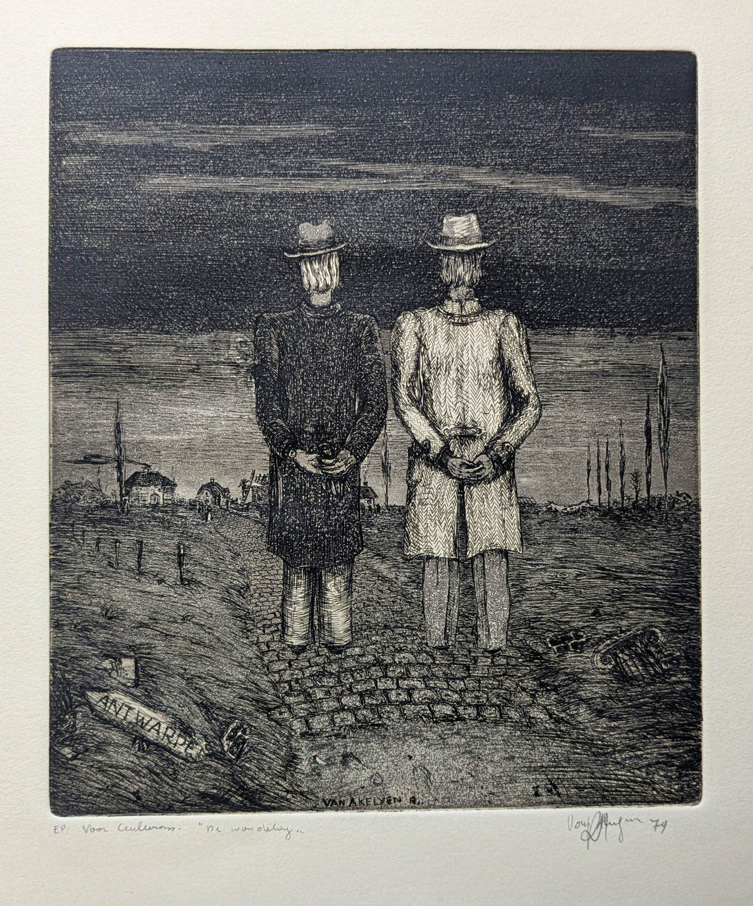 Buy Roger Van Akelijen - De wandeling Artist Proof? Bid from 60!
