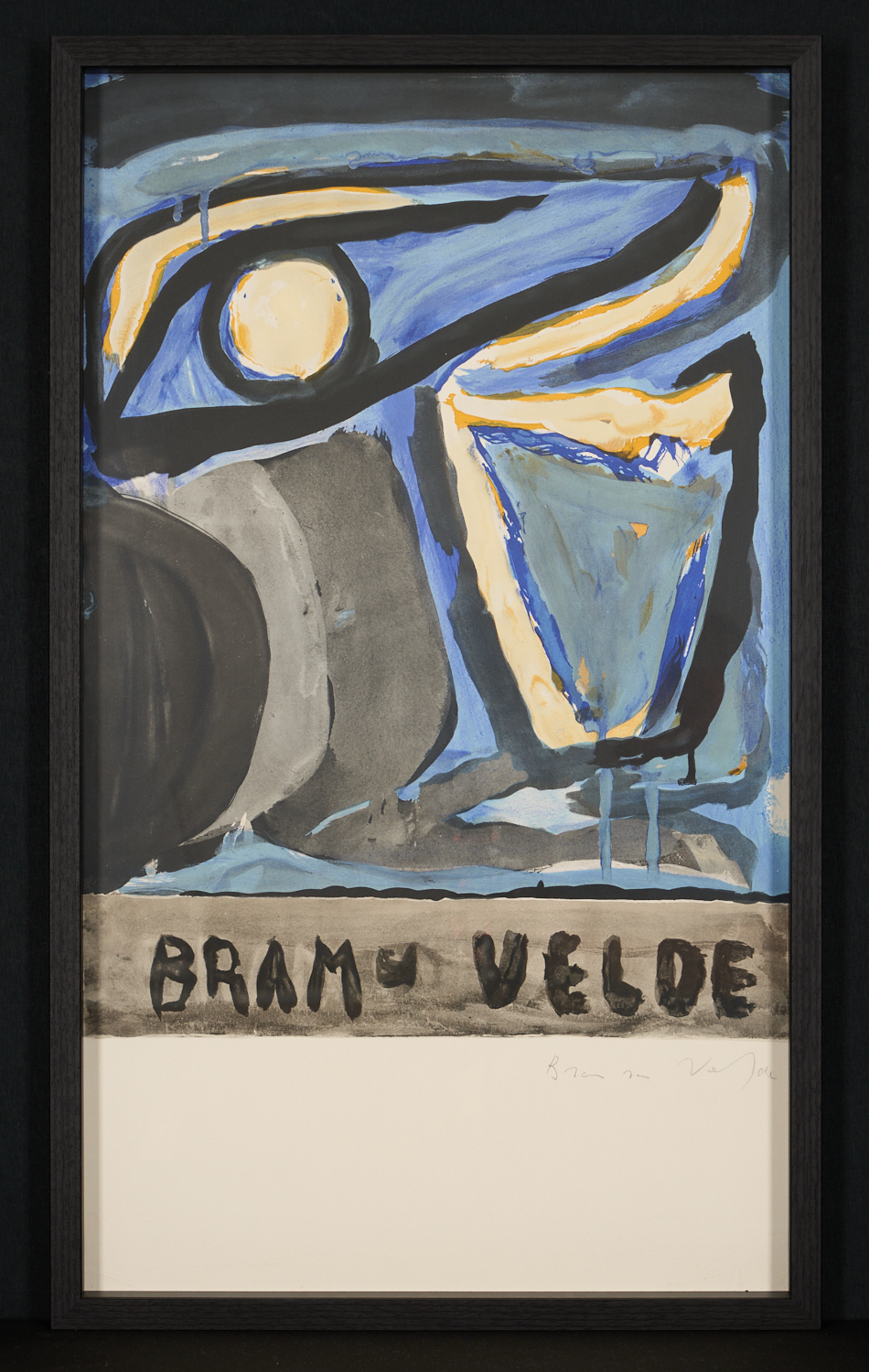 Bram van Velde - Signiert - Ausdrucksstarke Farb-Lithografie – 1970 – Exclusiv Gerahmt kaufen? Bieten Sie von 590!