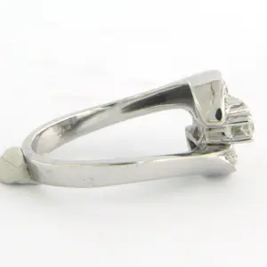 Witte BWG ring met briljant geslepen diamant tot. circa 0.36 karaat 4.7 gram kopen? Bied vanaf 500!