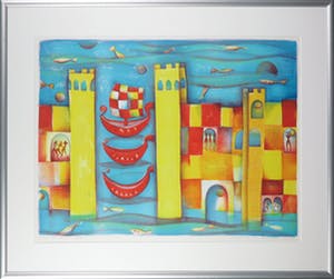 Marianne Aulman - Litho, Atlantis XIV - Ingelijst (Groot) kopen? Bied vanaf 1!