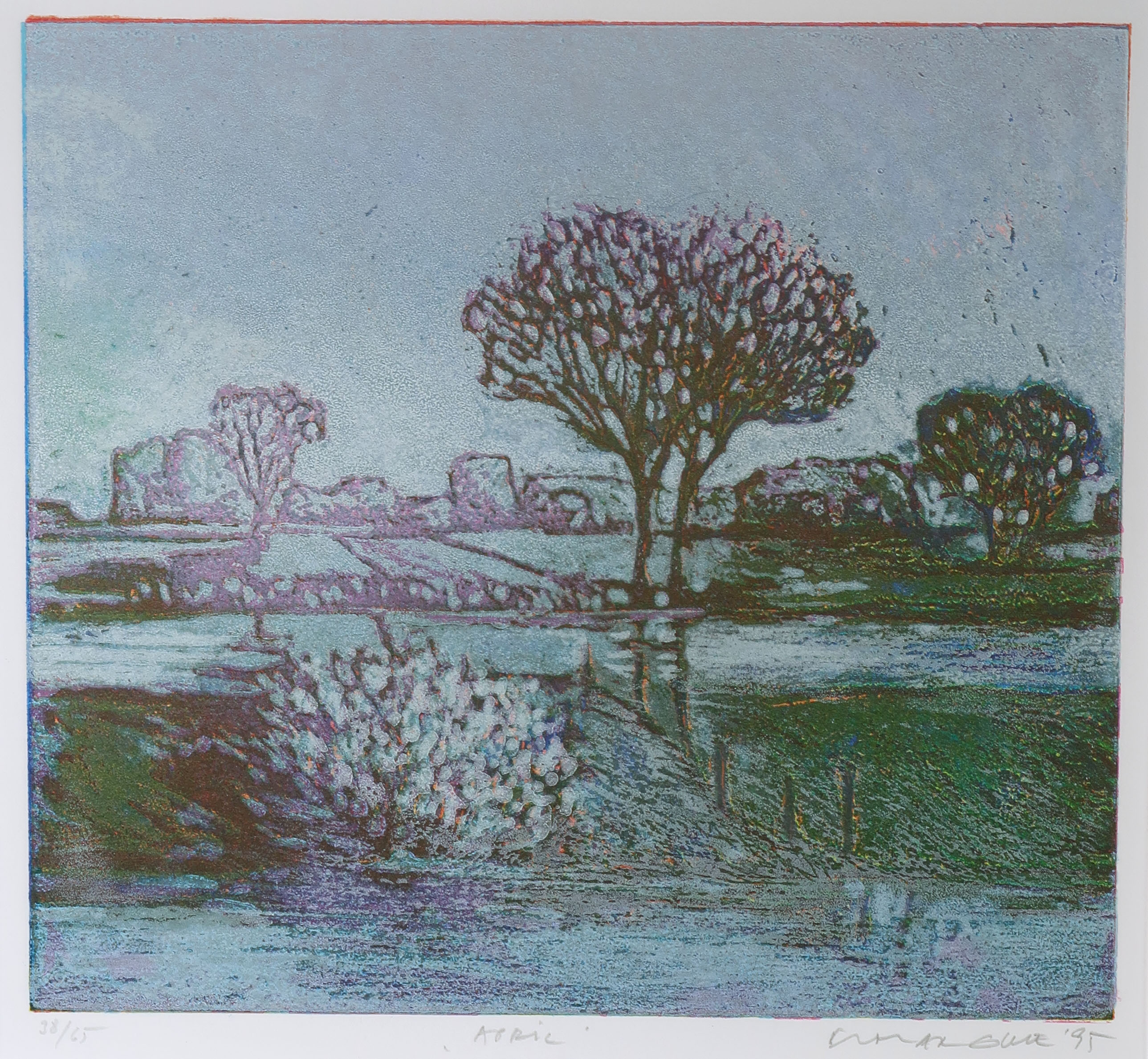 Elmar Gille - Aquatint, Jaargetijden - Ingelijst (Groot) kopen? Bied vanaf 70!