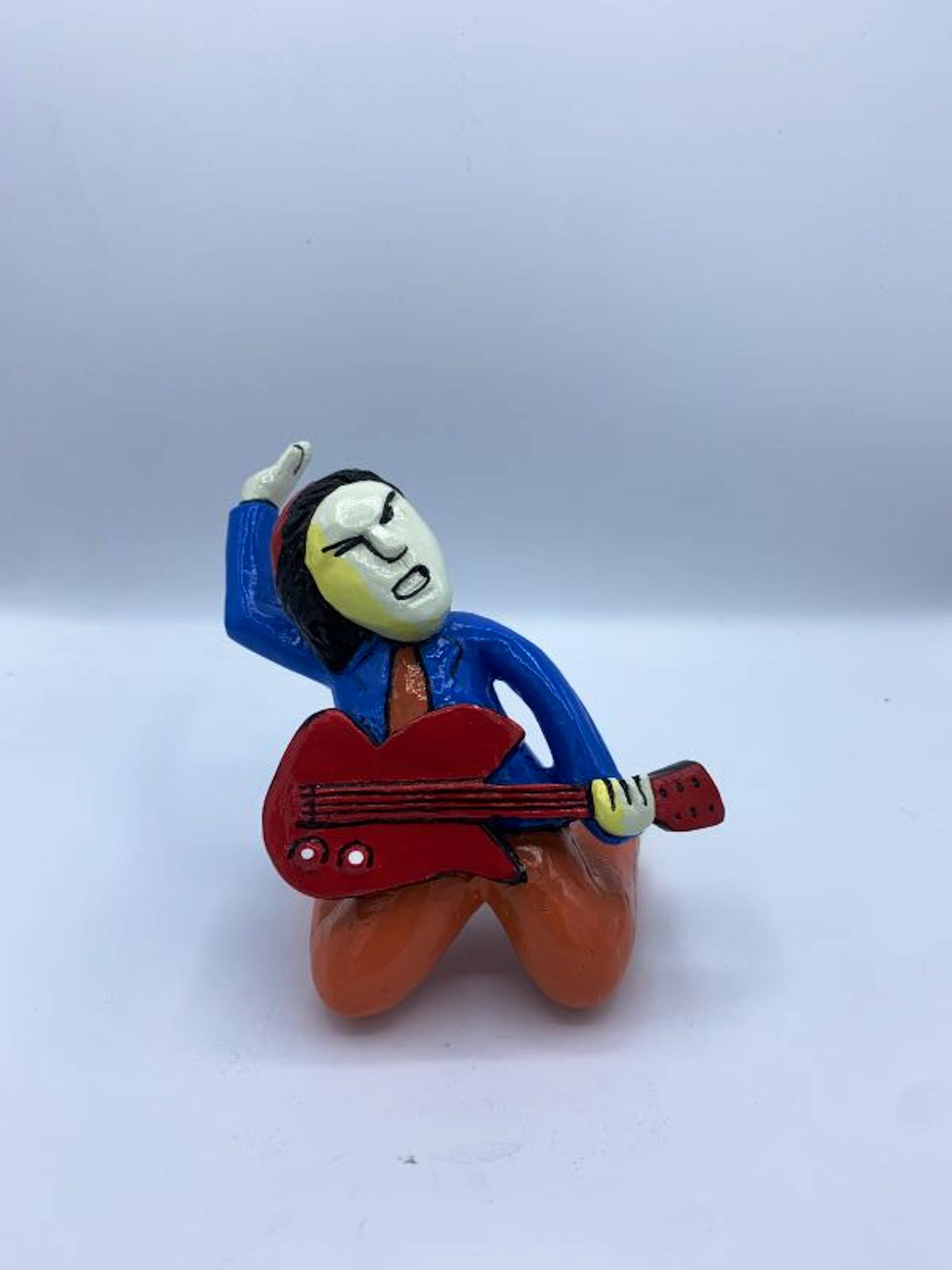 Herman Brood - Sculptuur van Kunsthars GUITARMAN verkocht voor € 95!