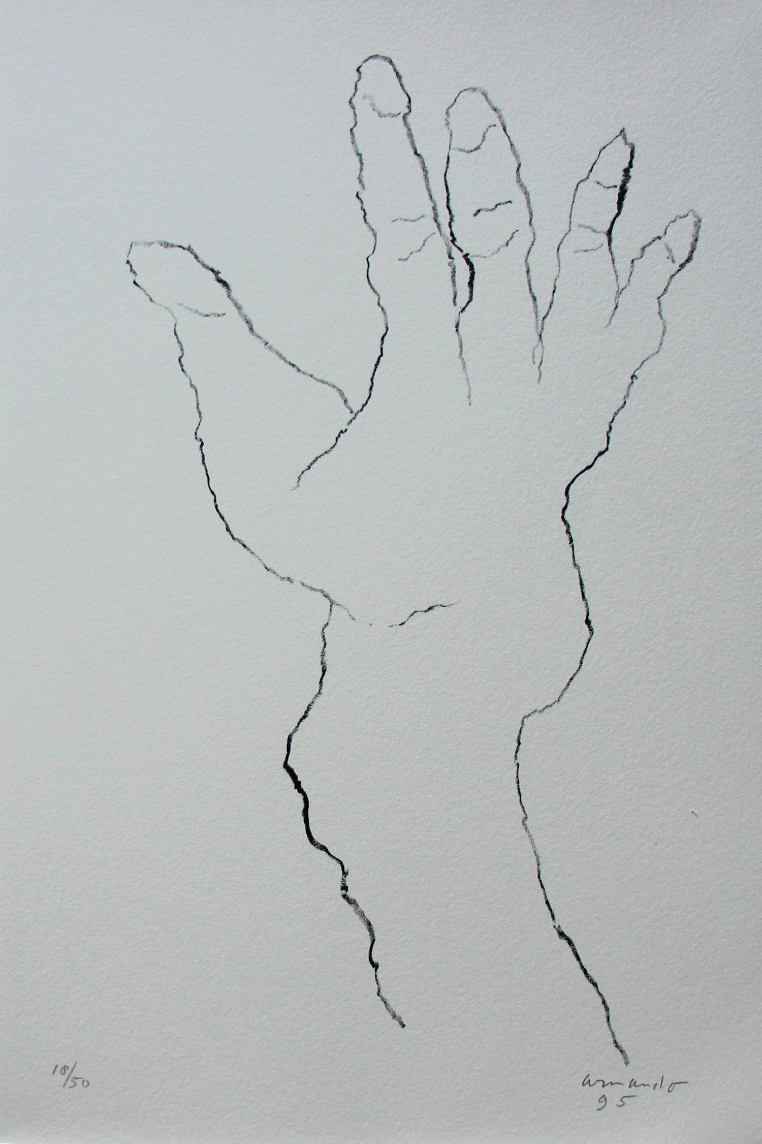 Armando - portfolio: "de hand en de stem: 6 gesigneerde litho's - 1995 kopen? Bied vanaf 1000!