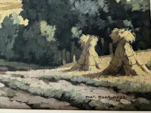 Piet Rackwitsz - Nederlands landschap: zicht op een korenveld kopen? Bied vanaf 25!