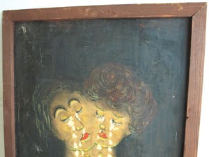 Niet of onleesbaar gesigneerd - Gesigneerd W.J.J. , Gouache – GROOT – 103 x 73 cm kopen? Bied vanaf 1!