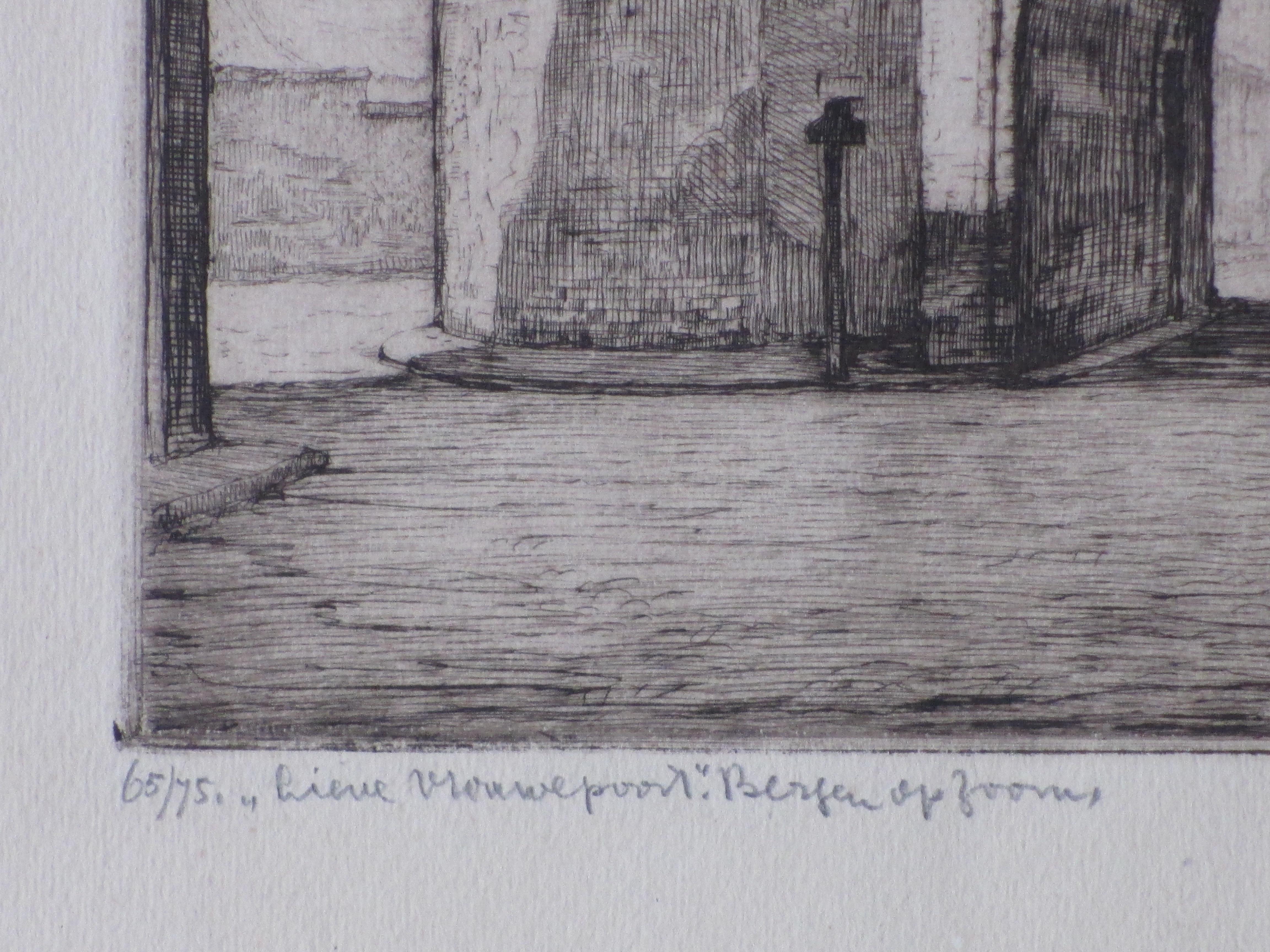 Louis Heijmans - Lieve Vrouwepoort Bergen op Zoom - Ets kopen? Bied vanaf 1!