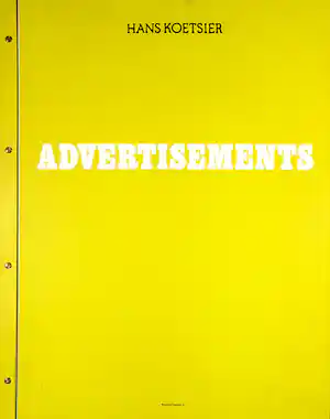 Hans Koetsier - Gesigneerde portfolio, Advertisements (1969-1981) verkocht voor € 50!