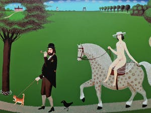 Willem Westbroek - Walking the cat ( Portait of the mayor André van der Louw ) kopen? Bied vanaf 45!