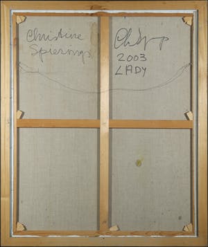 Christine Spierings - Olieverf op doek, Lady - Ingelijst (Groot) kopen? Bied vanaf 100!