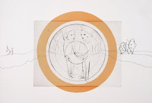 Rinke Nijburg - Ets en litho, The snake's view kopen? Bied vanaf 1!