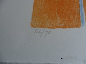 Ada Breedveld - Zeefdruk. Titel, "Violiste". kopen? Bied vanaf 50!