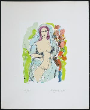 Nic Jonk - Portfolio met drie zeefdrukken - De nereïden grootschermer holland kopen? Bied vanaf 100!