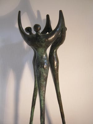 Corry Ammerlaan - Samenwerking op Niveau - grootste versie in brons - 45 cm kopen? Bied vanaf 400!