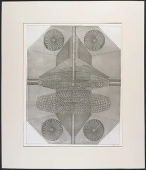 Cees Juffermans - Ets, Geometrische voorstelling kopen? Bied vanaf 1!