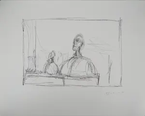 Alberto Giacometti - Buste in de studio, Lithografie kaufen? Bieten Sie von 100!