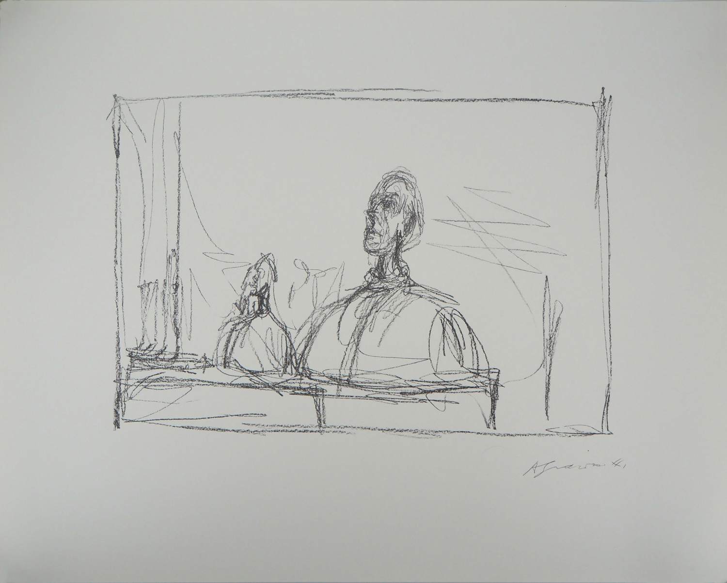 Alberto Giacometti - Buste in de studio, Lithografie kopen? Bied vanaf 100!