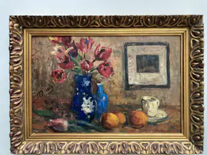 Jehan Frison - Stilleven met bloemen en fruit kaufen? Bieten Sie von 129!