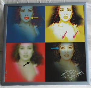 Niet of onleesbaar gesigneerd - Portret Katja Schuurman , “From Katja with Love” – ingelijst – 2011 kopen? Bied vanaf 1!