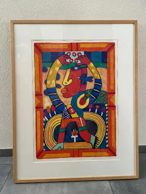 Clemens Briels - Zeefdruk Nr. 194 - The closing of the - Ingelijst kopen? Bied vanaf 150!