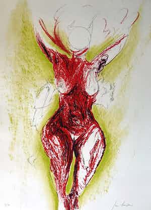 Jan Burssens - Prachtige en zeldzame zeefdruk - 27/70 verkocht voor € 155!