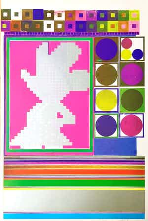 Eduardo Paolozzi - Inside Down Under... - Hand signed photolithograph - 1970 verkocht voor € 275!