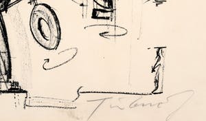 Jean Tinguely - Lithografie in zwart kopen? Bied vanaf 675!