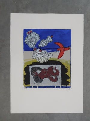 Corneille - Six Rêves Peints - Grote handgesigneerde Litho - 1989 kopen? Bied vanaf 165!