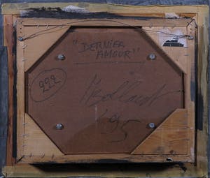 Jan Bollaert - Acryl op kaft van boek, Dernier Amour- Ingelijst kopen? Bied vanaf 100!