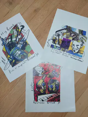Herman Brood - Set van 3 Bruce Springsteen, John Lennon & Yoko, Sinterklaas kaufen? Bieten Sie von 99!