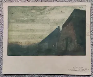 Eugene Lucker - Boerderijtje in de schemering kopen? Bied vanaf 40!