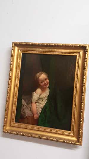 Berthold Genzmer - Meisje in bedstee verkocht voor € 900!