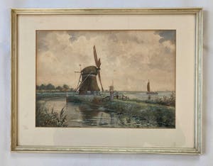 Buy Jacob Oudes - Noord Hollands Landschap? Bid from 90!