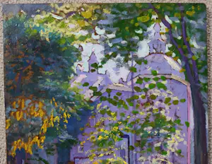 Co Breman - Gezicht op de hoektoren van een kasteel (Rosendael?) kopen? Bied vanaf 1500!