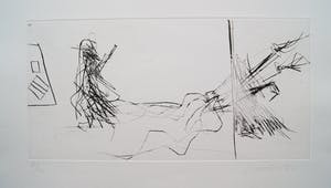 Ger Lataster - abstract/figuratieve ets - 1973. kopen? Bied vanaf 1!