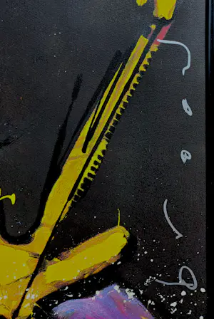 Herman Brood - De bassist, zeefdruk (netjes ingelijst) kopen? Bied vanaf 350!