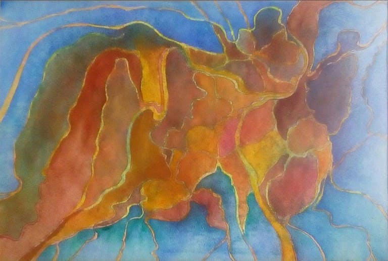 Jenny Das - Insects, aquarel - ingelijst kopen? Bied vanaf 1!