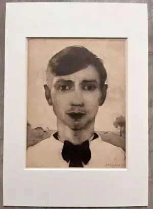 Jan Mankes - Originele Heliogravure Zelfportret 1923 kopen? Bied vanaf 110!