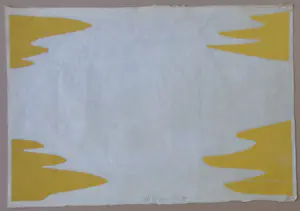 Carel Visser - GELE ABSTRACTIE / KLEURLITHO / 63x92cm / SIG / 1976 / PRENT 190 kopen? Bied vanaf 25!