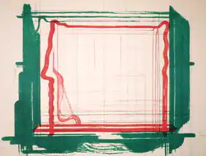 Marien Schouten - Zonder titel - Litho - 1986 - opl. 43 - Ingelijst - Zeer goed - Plus catalogi verkocht voor € 450!