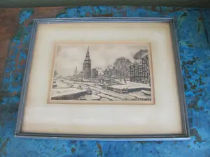 Cornelis Brandenburg - de Oude Schans Amsterdam, met Montebaanstoren kaufen? Bieten Sie von 50!