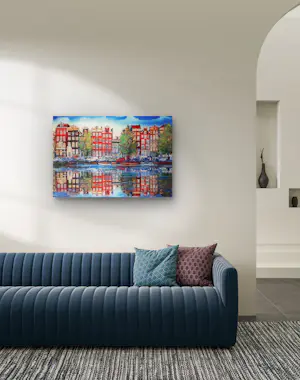 Elva Polyakova - Een dag in Amsterdam - achter glas kopen? Bied vanaf 45!