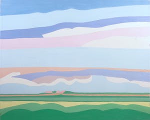 Paul Overhaus - Acryl op doek, Landschap kopen? Bied vanaf 1!