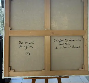 Pascal Magis - Prachtige lyrisch abstracte Magis, gemaakt penseel en mes kopen? Bied vanaf 3400!