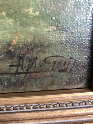 Adriaan Marinus Geijp - Landschap met koeien kopen? Bied vanaf 300!