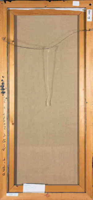 Willy Belinfante - Olieverf op doek, Onder de parasol met uitkijk op het water - Ingelijst kopen? Bied vanaf 200!